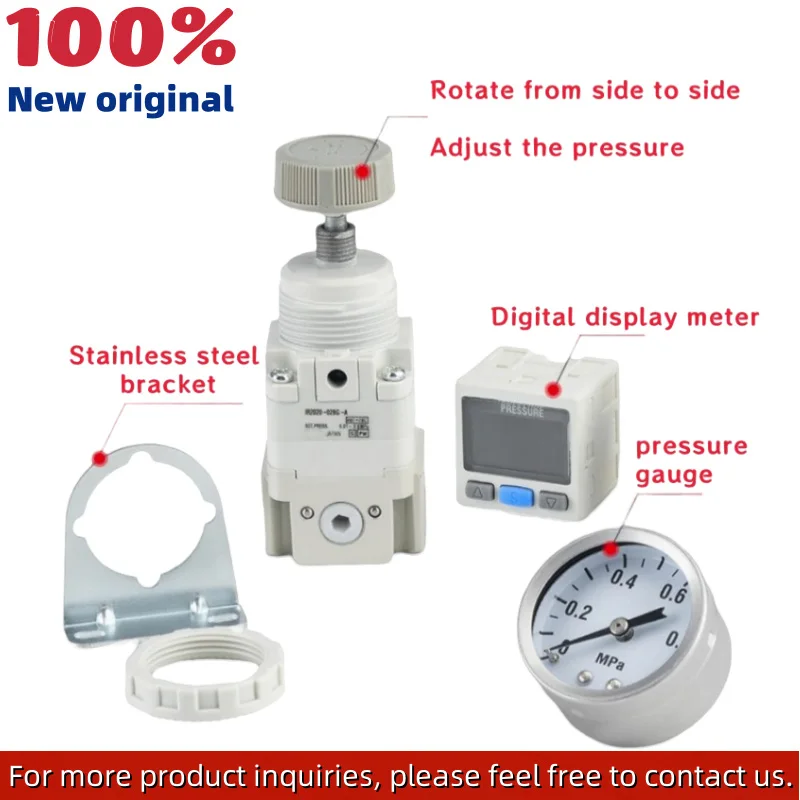 Nowy IR1000-01 IR1010-01 IR1020-01 IR1000-01BG IR1010-01BG IR1020-01BG SMC precyzyjny regulator ciśnienia zawór redukcyjny ciśnienia