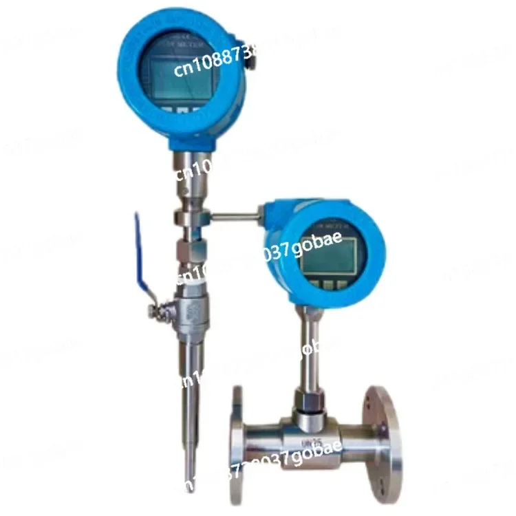 Thermal Gas Mass Flowmeter Flange Plug-in Pipeline Gas Nitrogen Oxygen 4-20mA Flowmeter