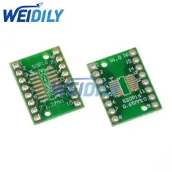 10PCS TSSOP16 SSOP16 MSOP16 SO16 SOP16 SOIC16 turn DIP16 1.27MM / 0.65MM IC adapter Socket / Adapter plate / PCB Breadboard