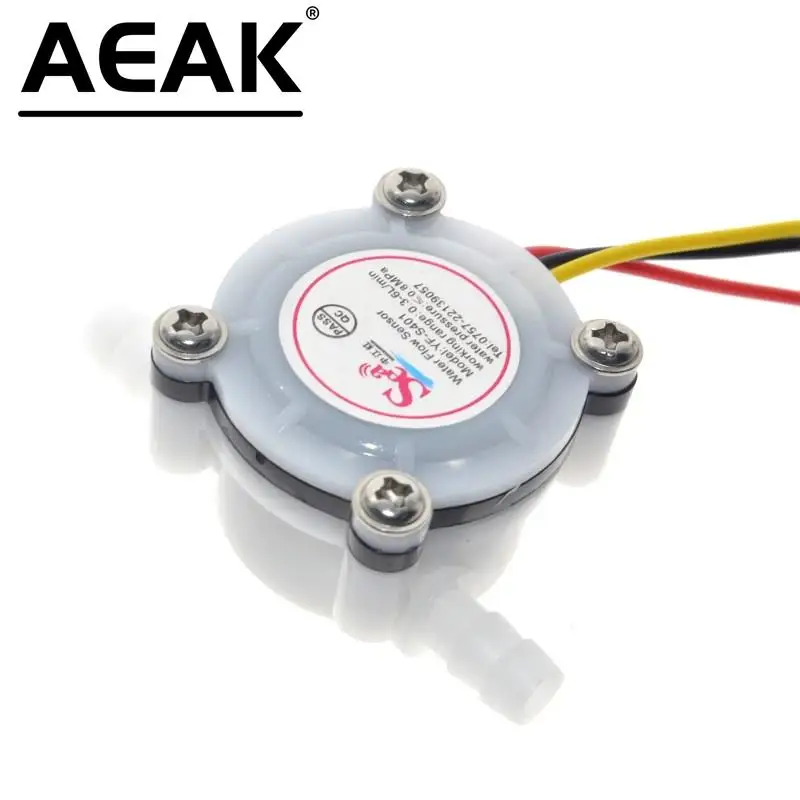 1pcs Água Café Fluxo Sensor Interruptor Medidor Flowmeter Contador 0.3-6L/min AEAK