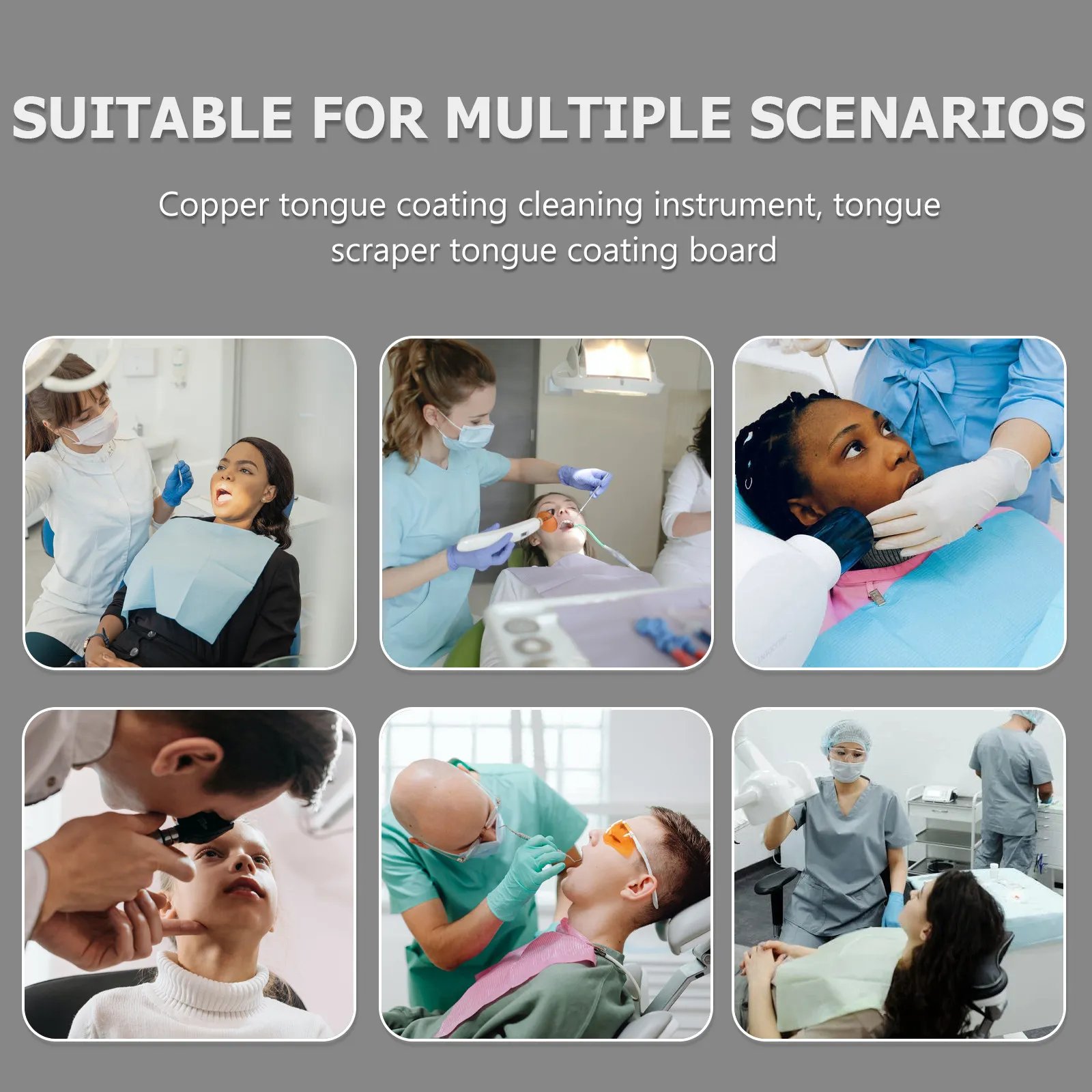 1Pcs Tongue Cleaner Reusable Tongue Scraping Tool Eco Friendly Material Lightweight Compact Oral Cleaning Tool for Family Daily