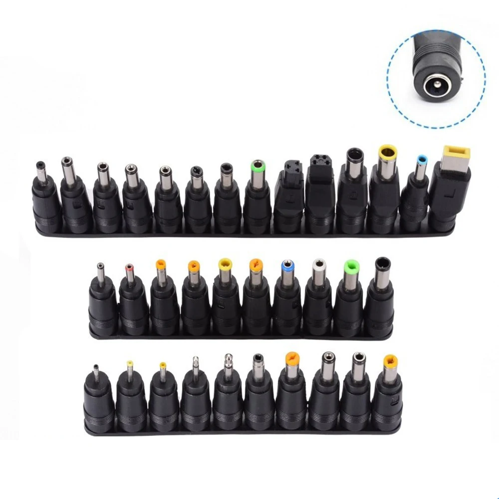 

34PCS 8PCS Universal Power Adapter Supply Tips Connector 5.5mmx2.1mm DC AC Kits for Lenovo Thinkpad Laptop Power Plug Jack Sets