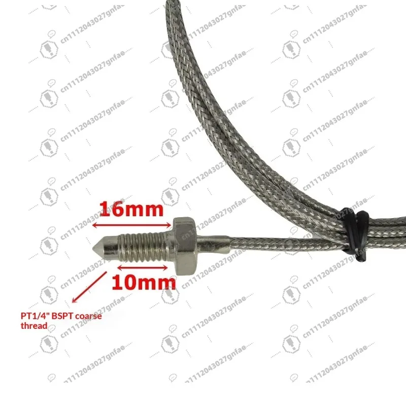 2 inch thick thread screw-in stainless steel yellow male connector thermocouple type K KTS-1031a