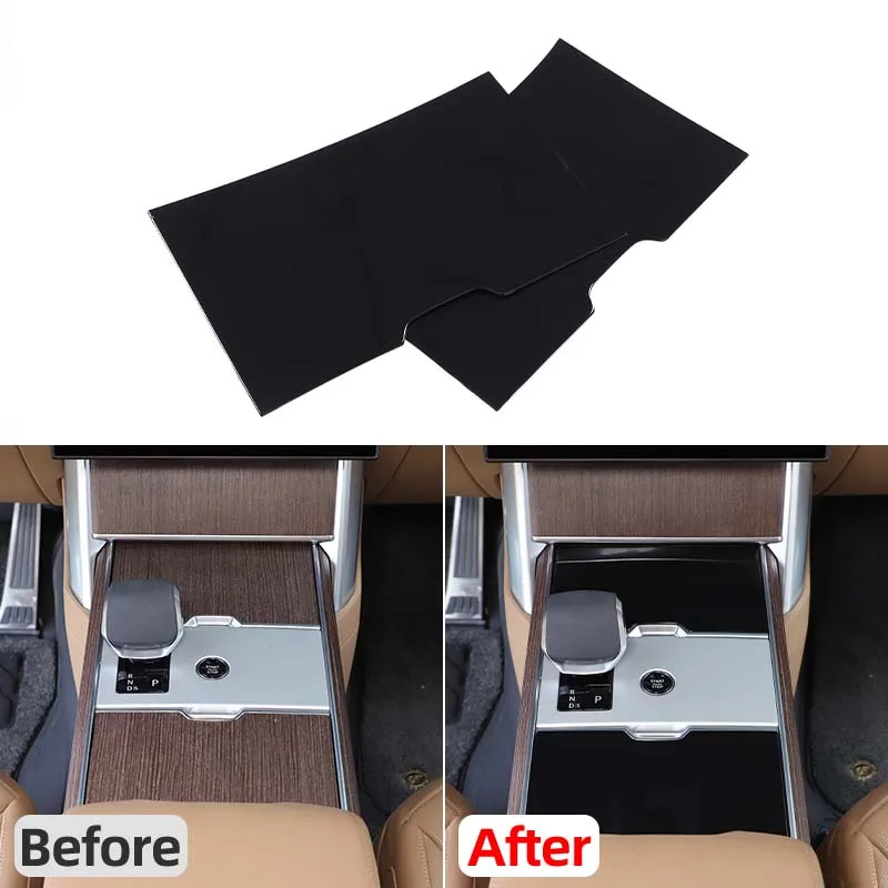 

For 2023+ Range Rover executive center control tea cup decorative panel water cup cover sticker car modification accessories ABS