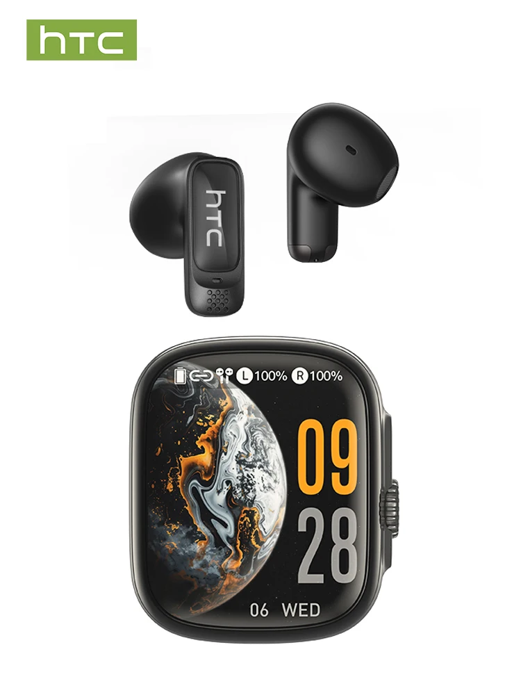 Bluetooth Earphones HTC NE72 AI Translation Auriculares Traductor Deidioma 2026, Sports Comfort Fit Earbuds with Surround Sound