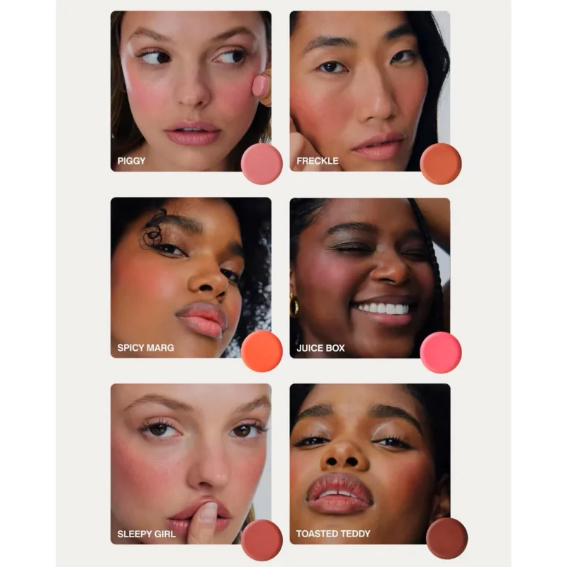 Magic Blush Stick 3-in-1 Cheek Lip Tinted Moistured Blush Stick Silky Brighten Blush Cream Blusher Cosmetics Tubes Matte Contour