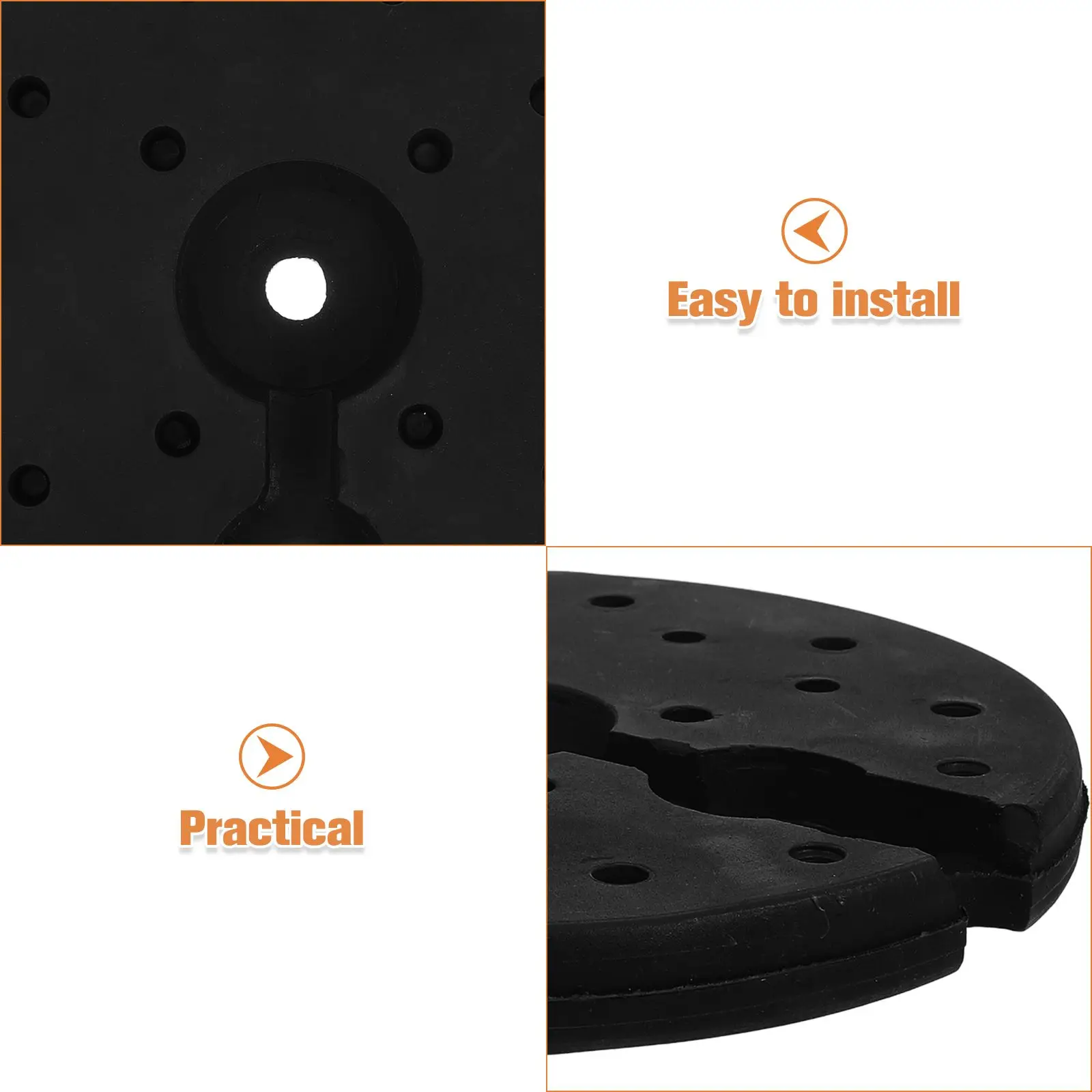 Weighted Block Base Table Floor Light Holder Desk Lamp Chassis Appendix Accessory Plastic Rounded Loader Work