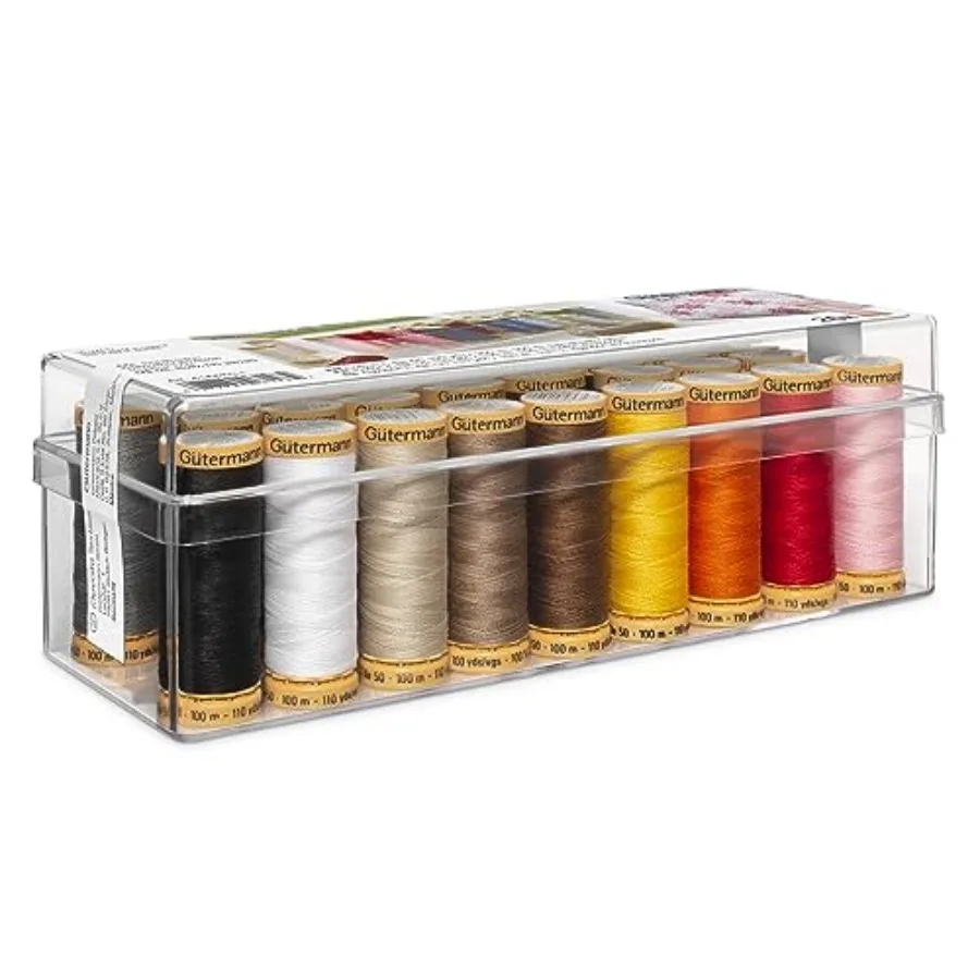 

Gutermann Spool Box 26 Cotton Thread Set Assorted Colors 6818670