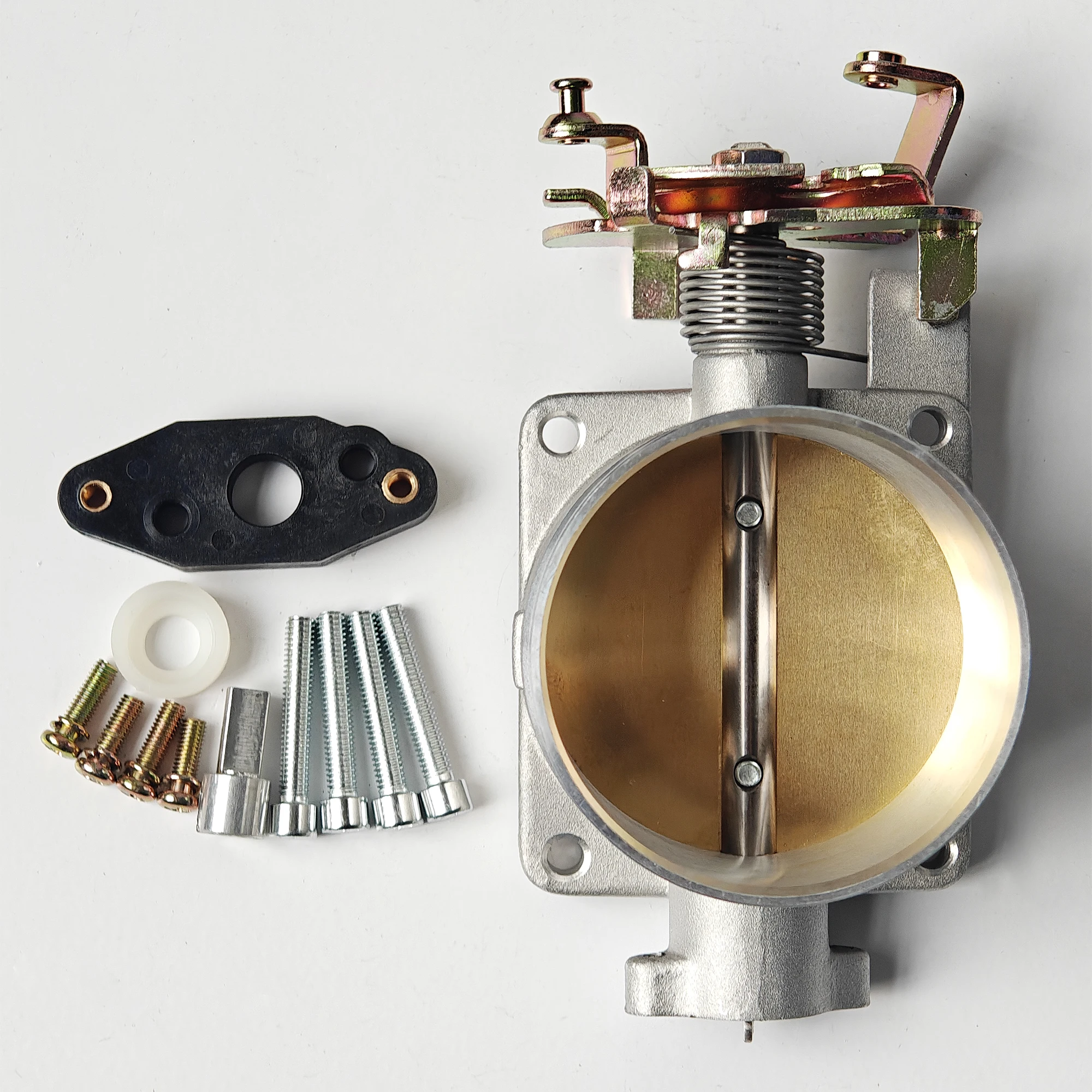 High-Quality Metal Throttle Body JQMT75CR (75mm) - Direct Fit for 1996-2004 Ford Mustang GT 4.6L SOHC, Enhances Acceleration