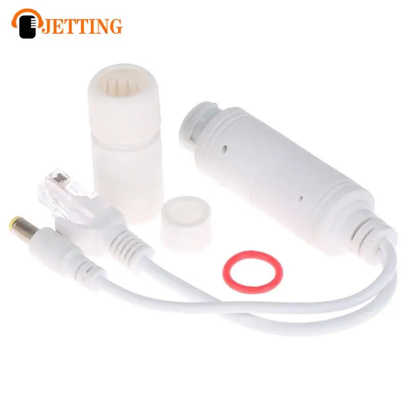 Módulo de alimentação do cabo adaptador impermeável, Injector Splitter para câmera IP, 48V a 12V POE Splitter