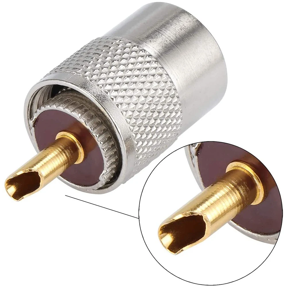 Лучший комплект из 10 шт. UHF/PL-259, разъем для пайки с редуктором для коаксиального кабеля RG8X, RG8, RG59, LMR-400, RG-213