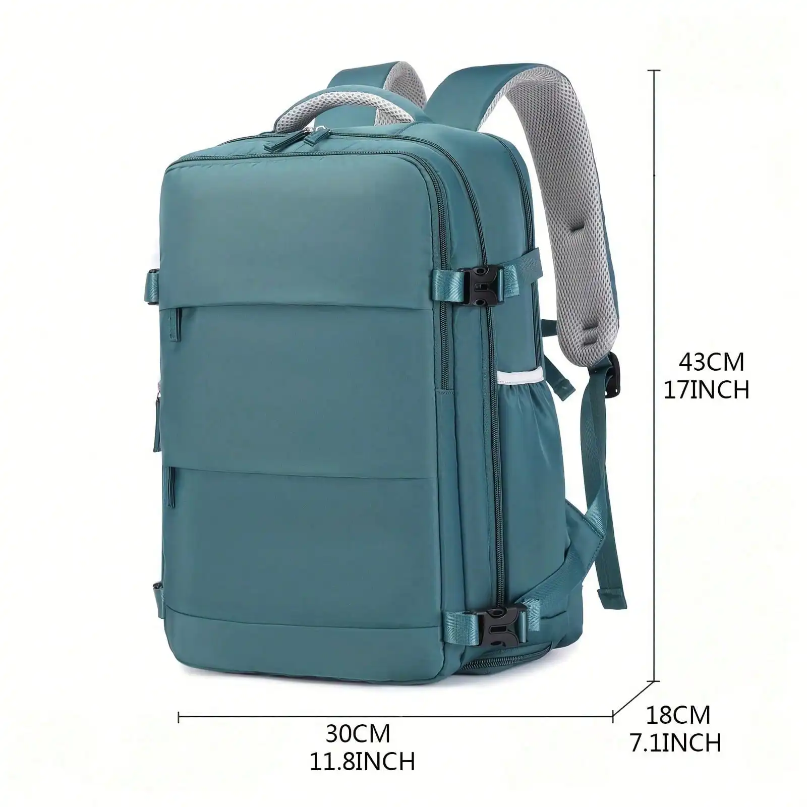 Travel Backpack With Shoe Organizer Compartment, Expandable Duffel Bag, Large Capacity Laptop School Bag