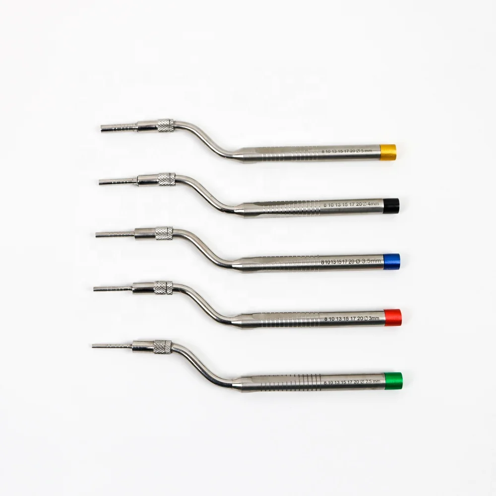 

DentalS Implants Sinus Lifting Osteotomy Offset Concave Curved Surface Instrument Set of 5 Pieces