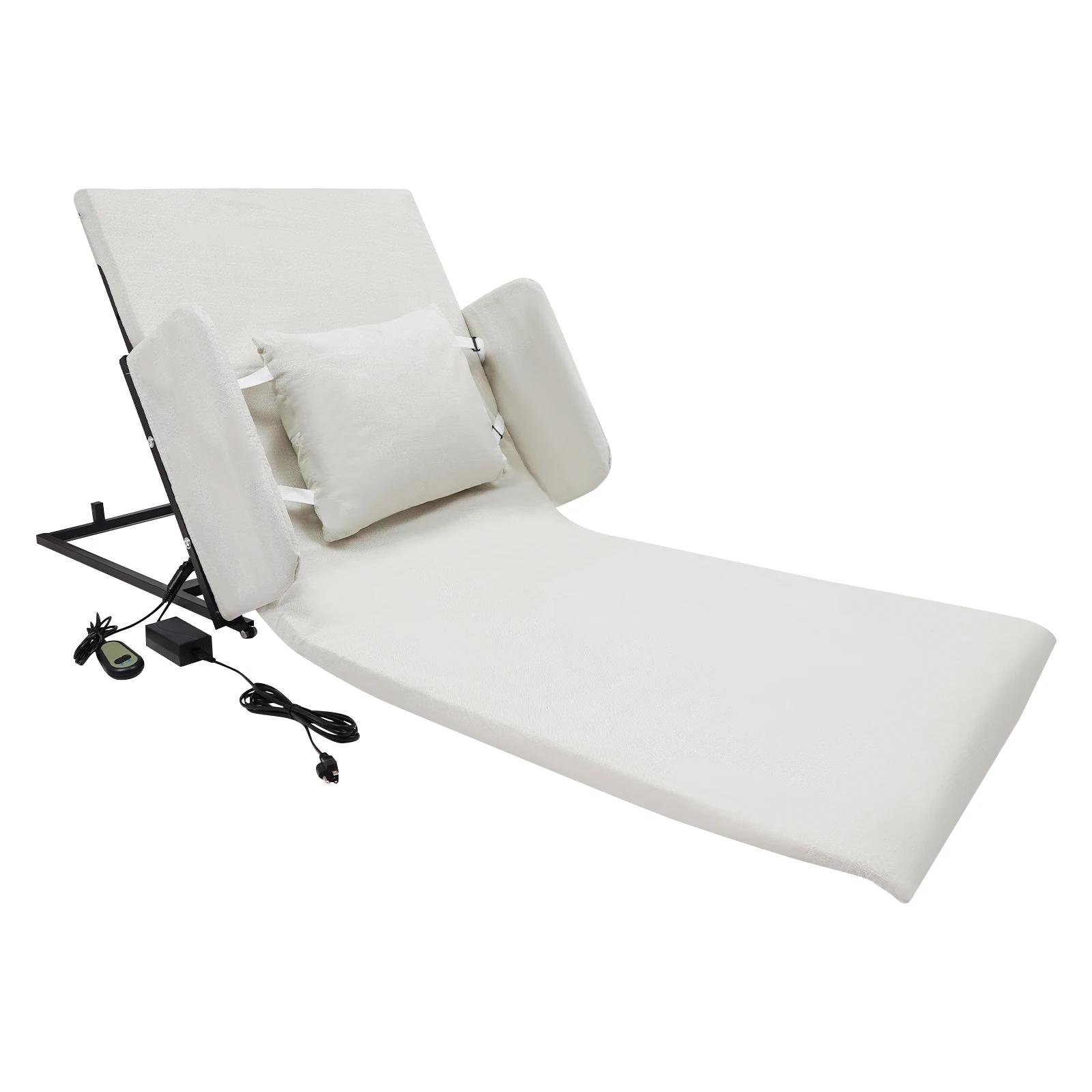 Encosto de elevação elétrico bege com braços Encosto de elevação elétrico para idosos e mulheres grávidas 110V 600W