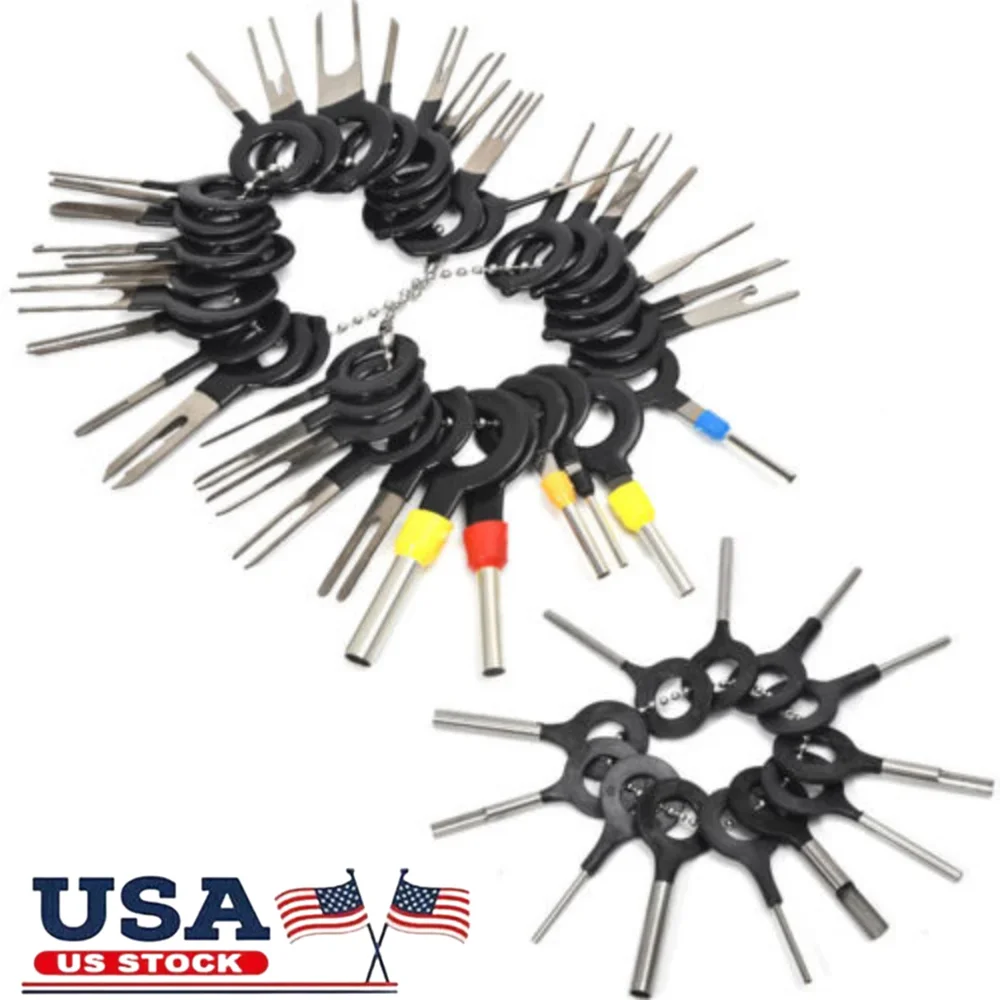 

66Pcs Wire Terminal Removal Tool Car Electrical Wiring Crimp Connector Pin Kit