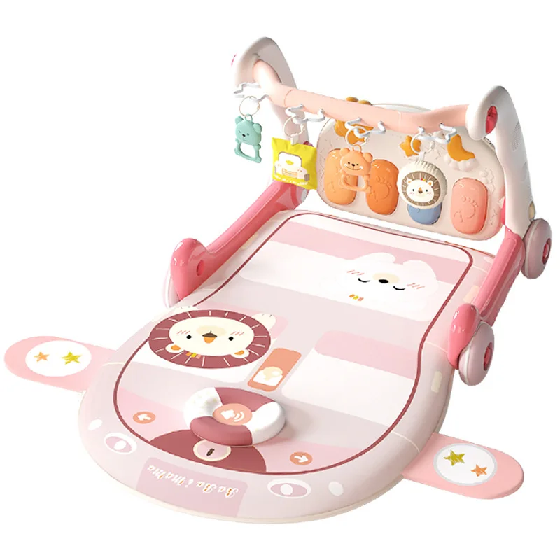 

Infant pedal piano multi-functional fitness rack Baby foot pedal music toy 2-in-1 walker trolley