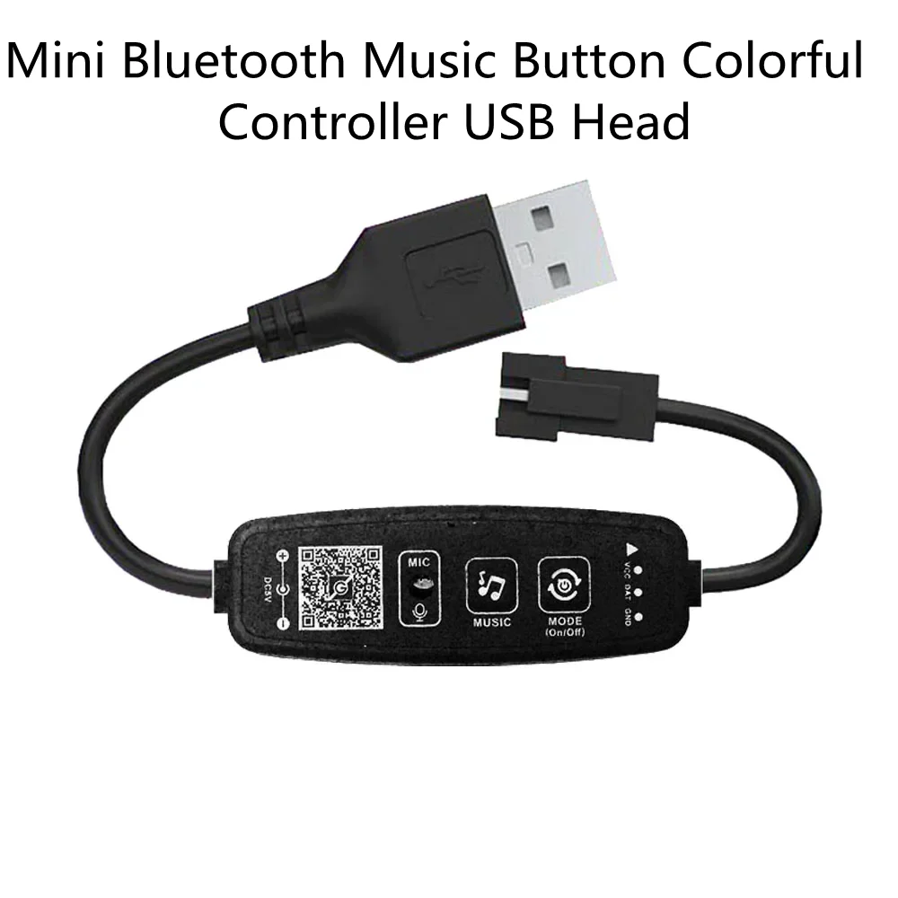V14C0054 Mini Bluetooth Music Button Colorful Controller USB Head DC Head 28 Button Controller DC5-24V