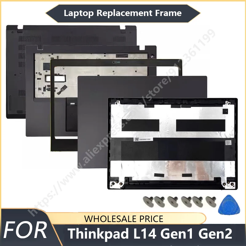 NEW For  Lenovo Thinkpad L14 Gen1 Gen2 Laptop LCD Back Cover Front Bezel Palmrest Bottom Case replacement frame