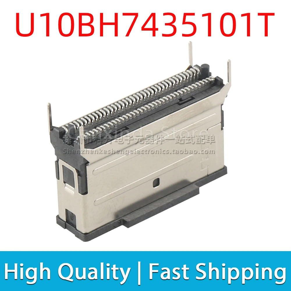 1 X U10BH7435101T U10BH7435101 SFF-8654 SlimSAS Jack Connector 8X 74Pin 74P Vertical Connect Gold Plated 30U