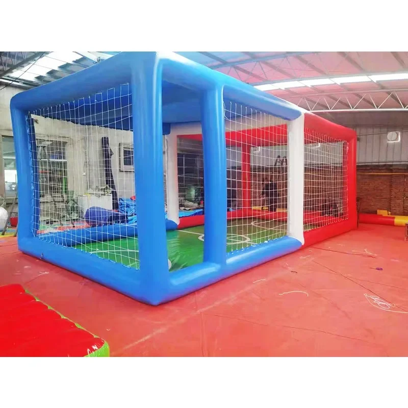 Inflatable drone football field, air model mobile arena framework, adversarial training, flight competition fence tent