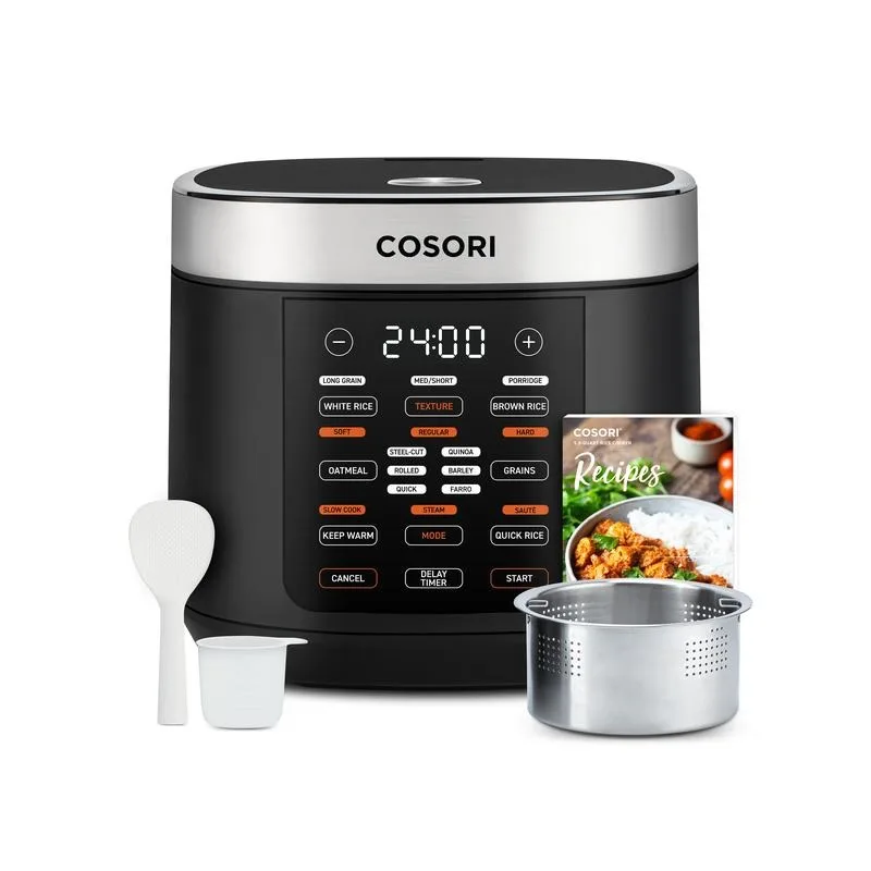 COSORI 18-in-1 10-Cup Multi Rice Cooker: Rice Cooker, Slow Cooker, White Rice, Steamer, 24H Warmer, Fuzzy Logic, Nonstick Pot