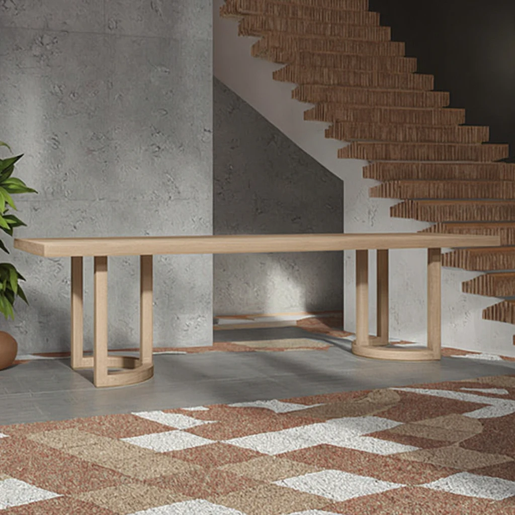 독특한 디자인의 모던 스타일 천연 오크 테이블 다리와 의자 실내외 레저 가구 호텔 거실용