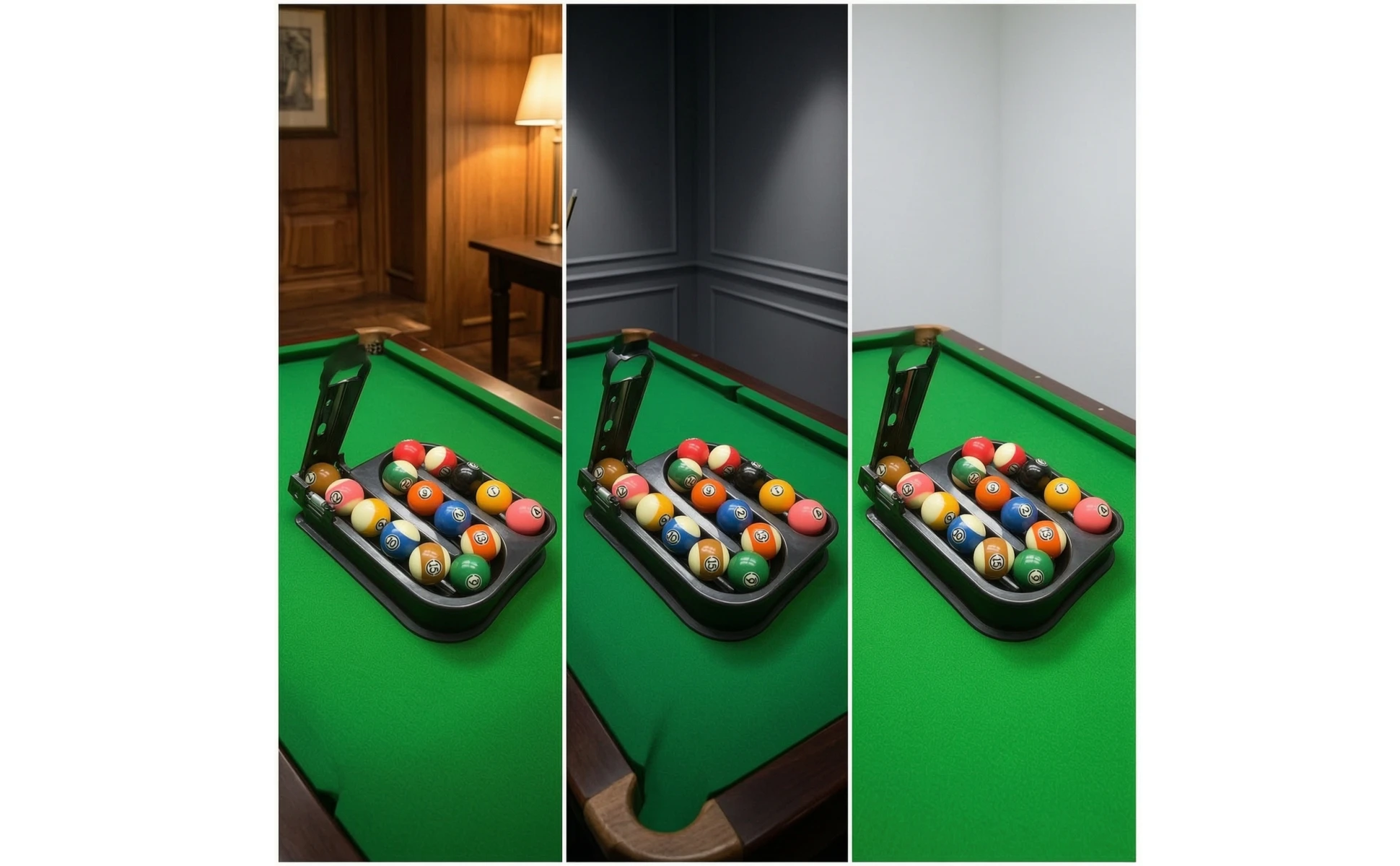 Billiard Rack with Guide Arm Quick Ball Setup Template Billiard Ball Rack Precision Compact for Beginners, Solo Practice Billiard Rack with Guide Arm Quick Ball Setup Template Billiard Ball Rack Precision Compact for Beginners, Solo Practice