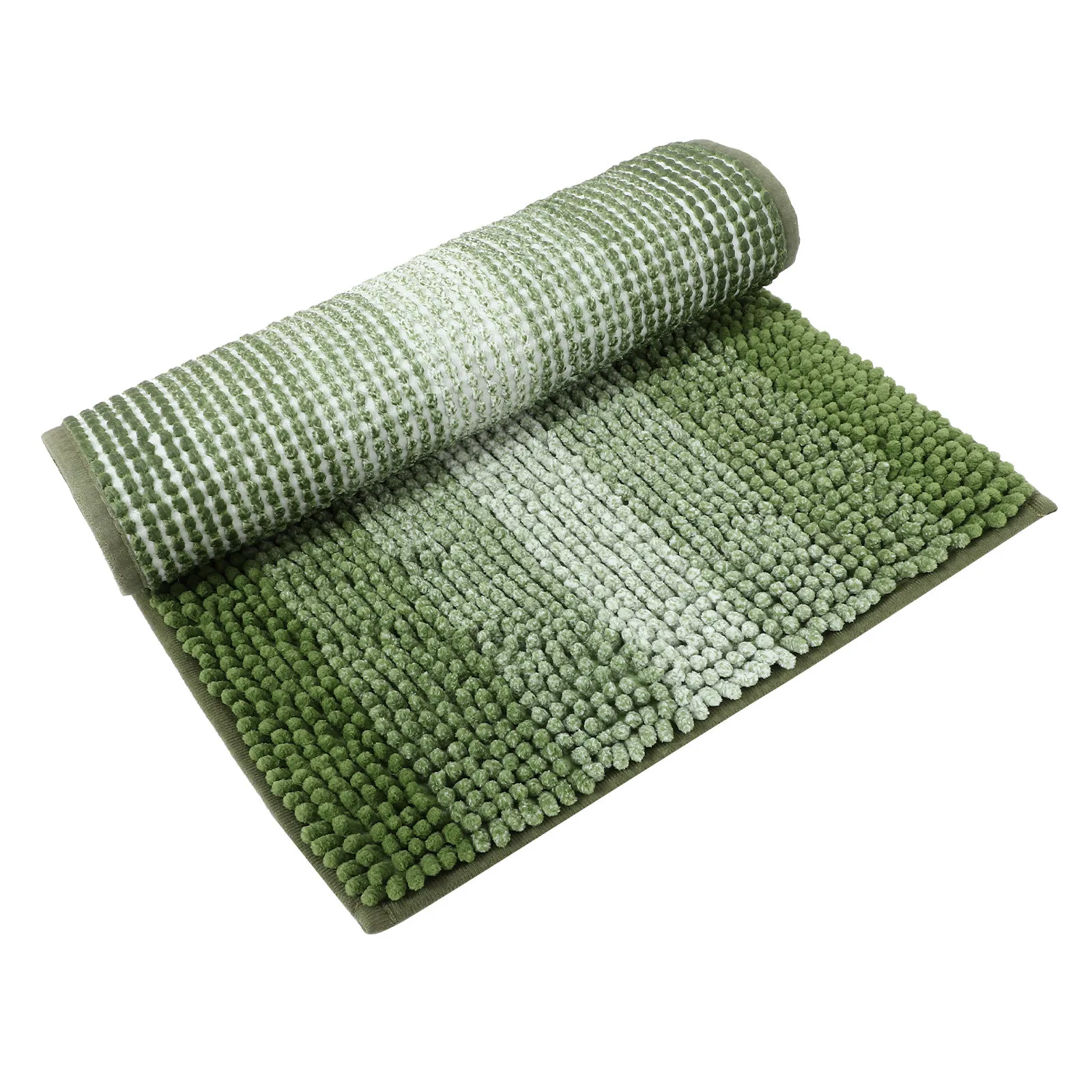 

Chenille Bathroom Rug with Anti-Skid Design Absorbent Bath Mat for Tub Floor Use Bathroom Rugs Decorative Carpets Home Supplies