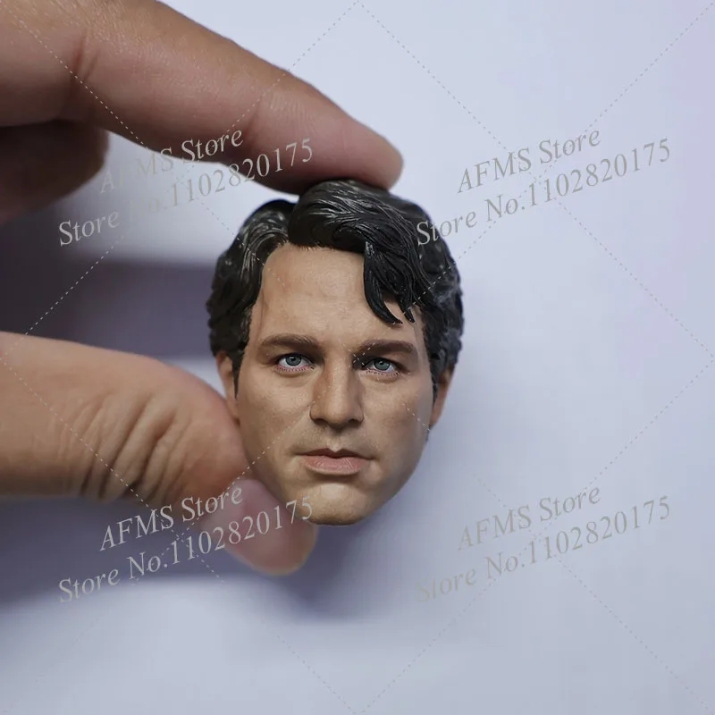 ‌1/6 Men Soldier Bruce Banner Head Sculpture Super Hero Head Model Fit 12Inch Action Figure Model Body Dolls