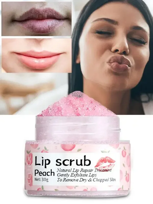 Peeling do ciała krem nawilżający rozjaśnia ciemny balsam do ust, aby uzyskać delikatną kąpiel i ciało, peeling do ust