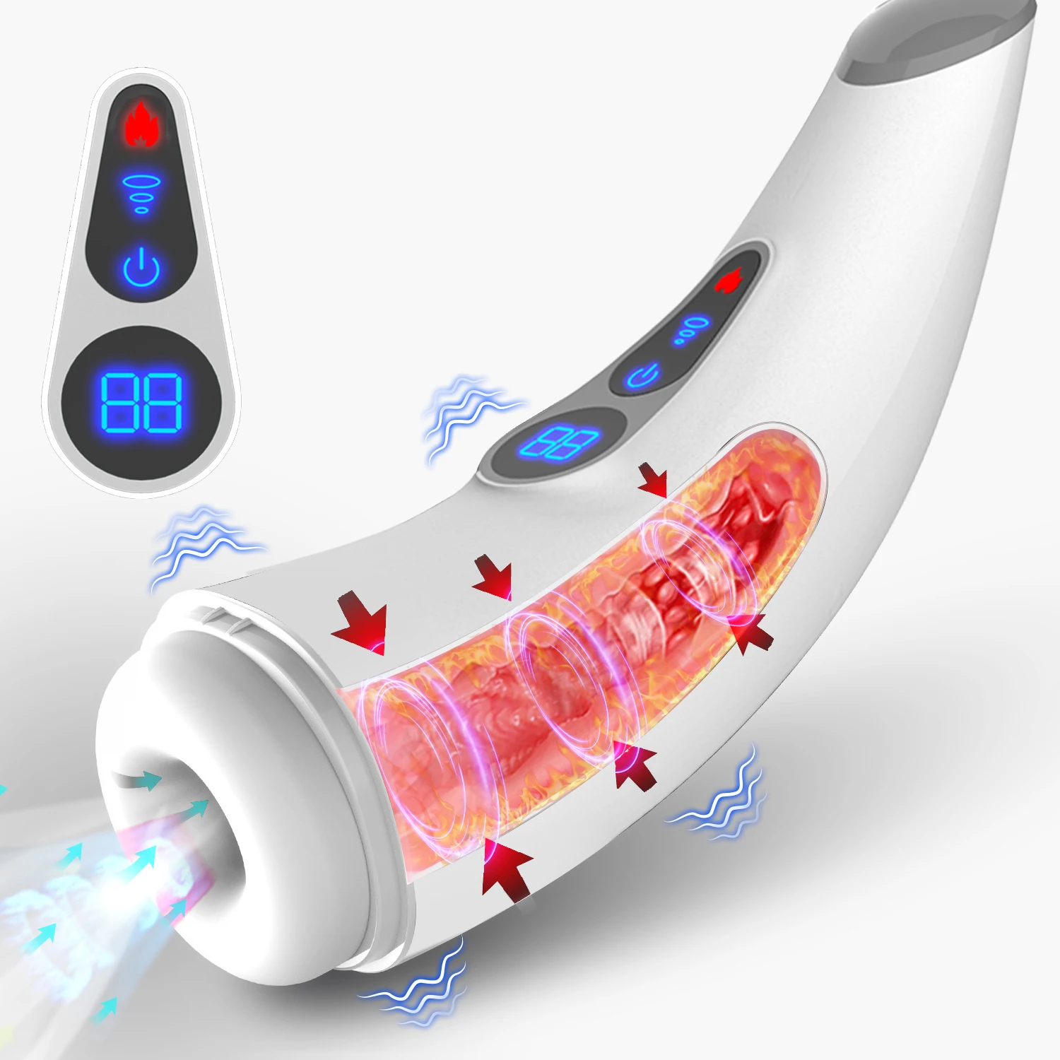 LCD Display Automatic Male Masturbator Sex Toys for Men Sucking Heating Vagina Masturbation Blowjob Mastubator Adults Supplies