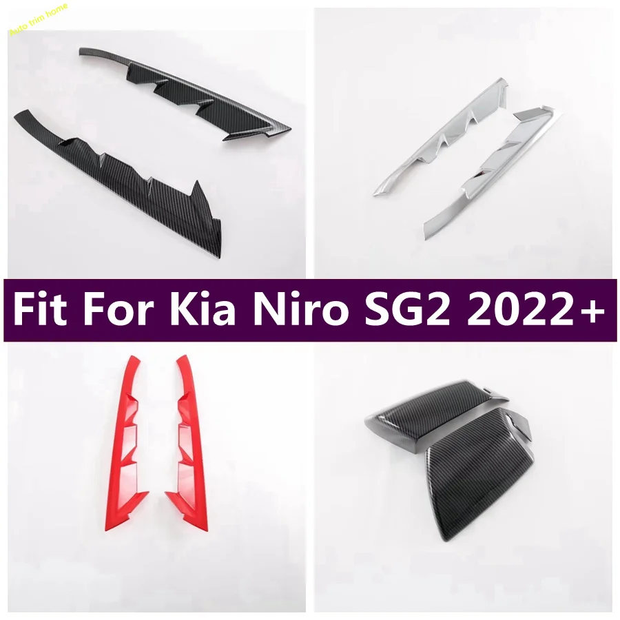 

Side Door Rear View Window Spoiler / Wing Case Rearview Mirror Cover Trim Fit For Kia Niro SG2 2022 2023 Exterior Accessories