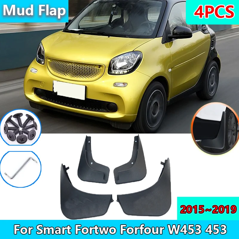

Mudguards for Smart Fortwo Forfour W453 453 2015~2019 2016 2017 MudFlaps Splash Guards Flap Fender Front Rear Wheels Accessories