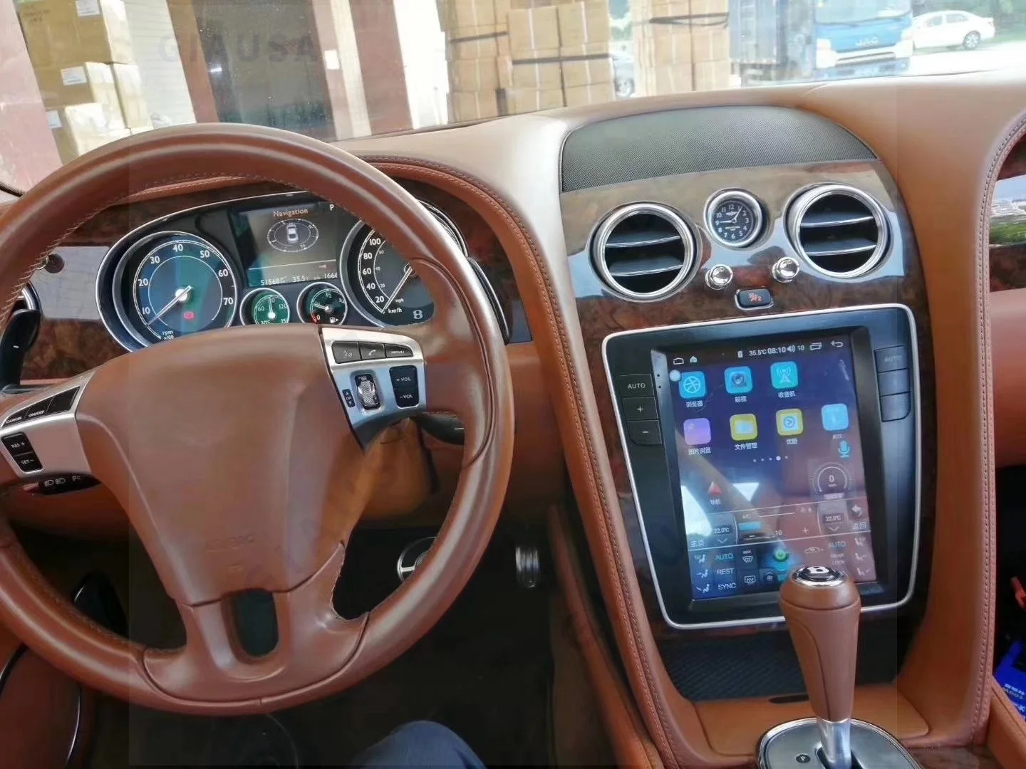 ل بنتلي فلاينج سبير كونتيننتال 2012-2019 أندرويد 14 Carplay راديو السيارة مشغل وسائط متعددة نظام تحديد المواقع والملاحة رئيس وحدة ستيريو السيارة
