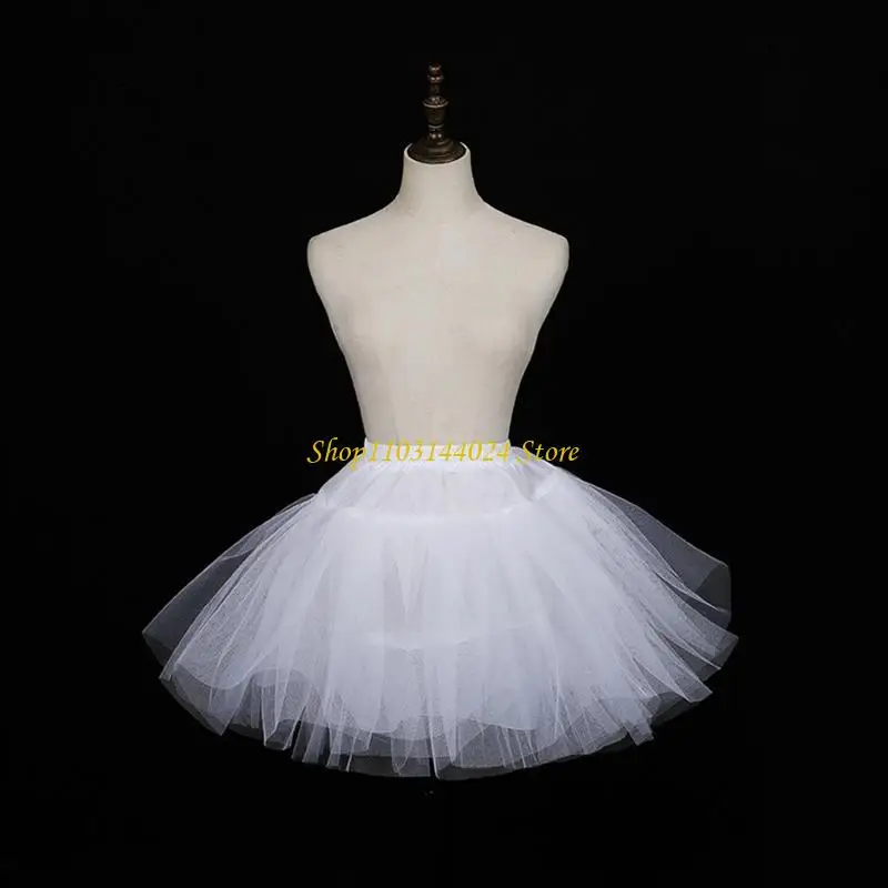 

N5KE Тюлевая нижняя юбка для платьев, кринолиновые слипы, нижняя юбка для девочек, без обручей