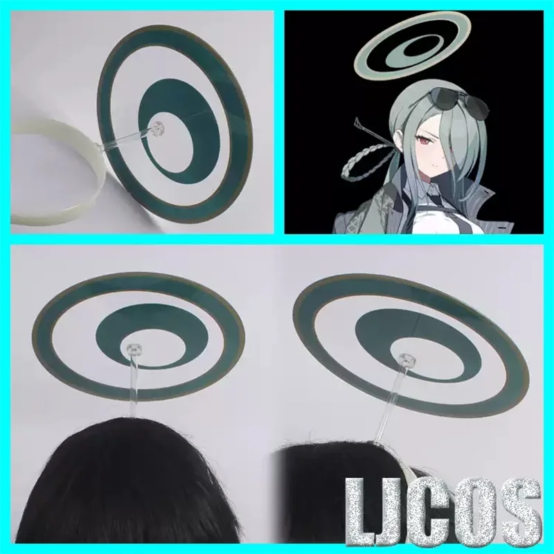 Blue Archive Konoe Mina Cosplay Halo Headwear Hair Crown Student Hairpin Cosplay Costume Handmade Hair Accessories Gifts