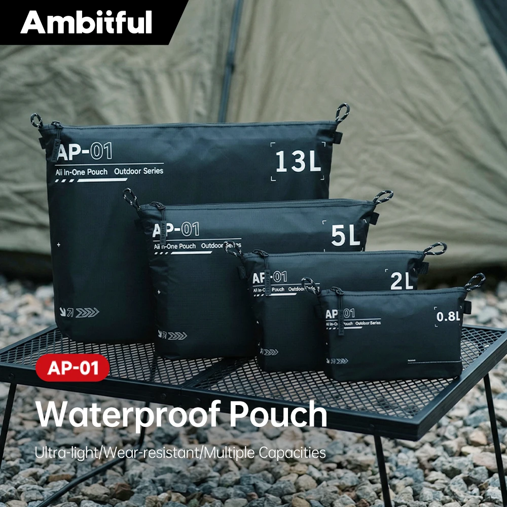 Travel Accessories Organizer Bag - Ambitful AP01 Outdoor-Aufbewahrungstasche 0,8L/2L/5L/13L Wasserabweisende Leichte