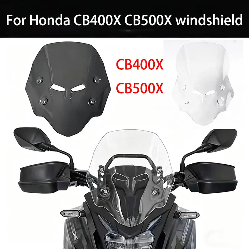 

For Honda CB400X CB500X modified heightened windshield windshield accessories heightened windshie Thickened Deflector Plate