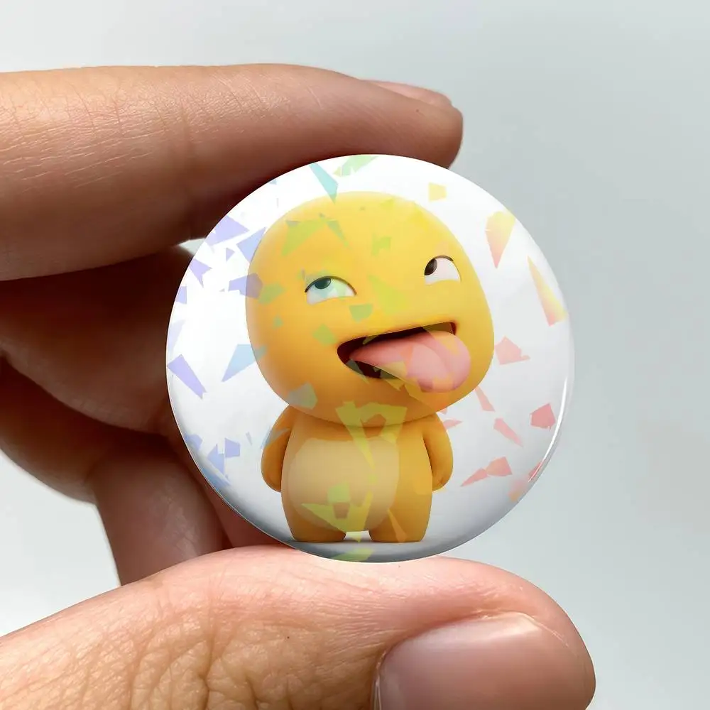 لطيف Nailong جولة رائعة شارة الليزر دبابيس دبابيس الإبداعية للملابس قبعة ظهره هدية الملحقات