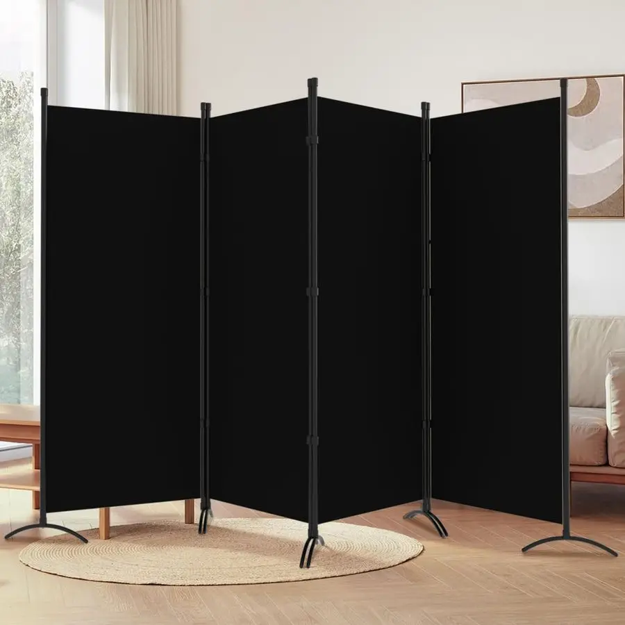 

Divider, 6FT Tall Folding Partition Room Dividers 4 Panel, Portable and Freestanding Room Divider Screen Wall Divider for Home a
