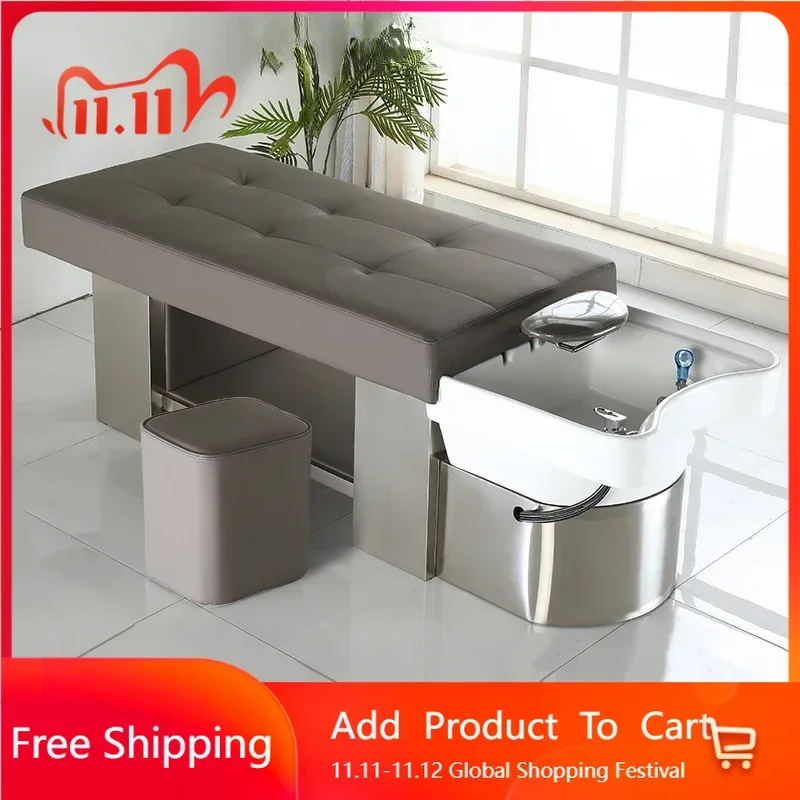 

Display Chair Shampoo Bed Stylist Washbasin Beauty Hydraulic Shampoo Circulation Basin Sillas Commercial Cadeira Hotel Furniture