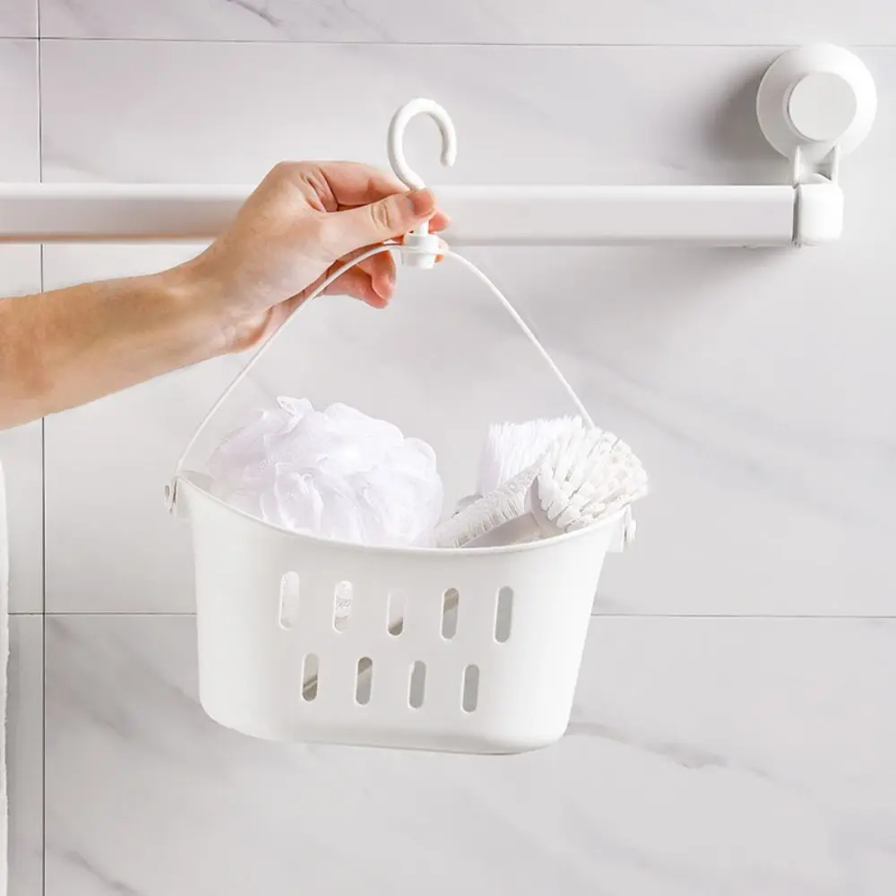 Portable Storage Basket Practical Creative Hanging Wash Bath Basket Drain Multifunction Shower Basket Kitchen