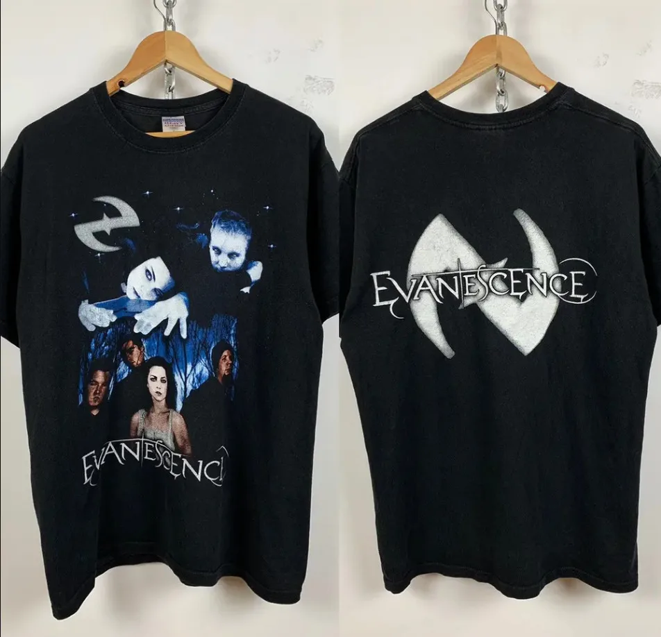 Evanescence Double Sided Graphic Band Shirt Unisex Cotton Men Women KTV5400