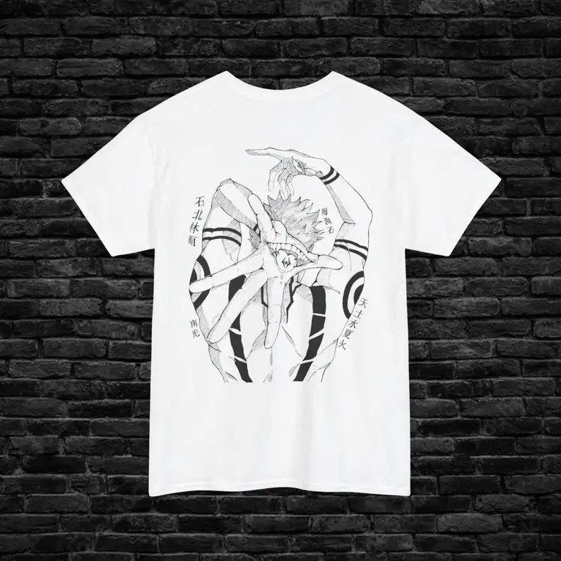 

camiseta, regalo para ella, regalo para hombre, regalo para niño, camisetas de anime, anime, regalos de anime, Gojo Satoru, Juju