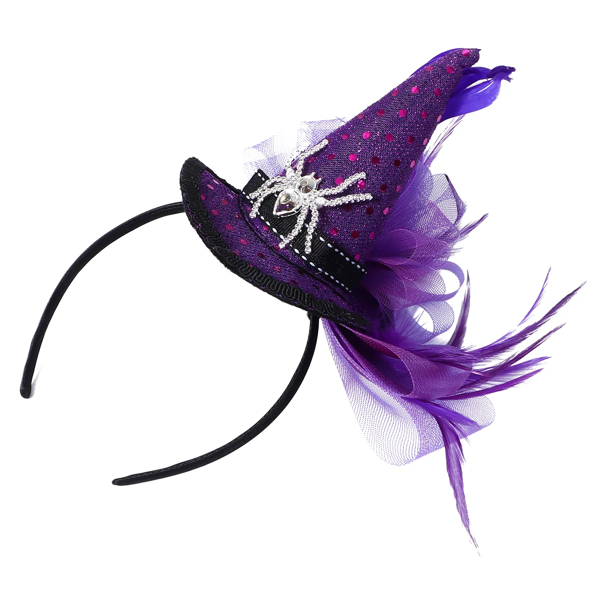 Spider Witch Children's Headband Halloween Hairband Gift Party Headdress Eye-catching Hoop Plastic for Accessories Costume