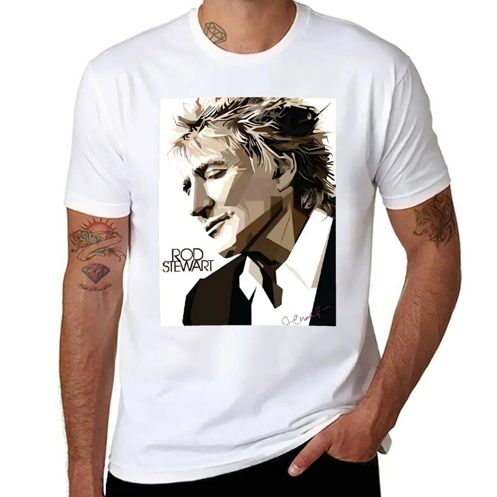 Sir Rod Black White Poster T-Shirt Aesthetic clothing anime quick-drying tops Men's t-shirts