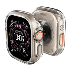 Cover For Apple Watch Case Ultra 3 2 49mm strap Accessories Hard PC Bumper Shell screen Protector iwatch series ultra 49 mm band