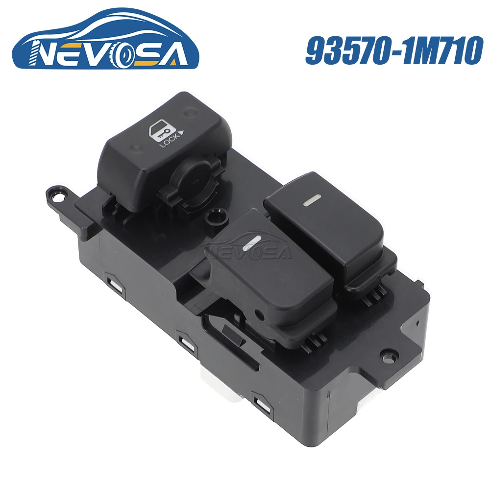 NEVOSA 93570-1M710 Electric Master Power Window Lifter Control Switch For Kia Cerato Forte Cerato Koup Shuma Koup 2010 2011 2013