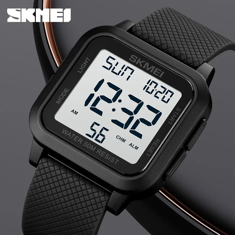 SKMEI Sport Digital Watch LED Men\'s Watches Chrono Electronic Wristwatch Waterproof Countdown Clock Fashion Reloj Hombre