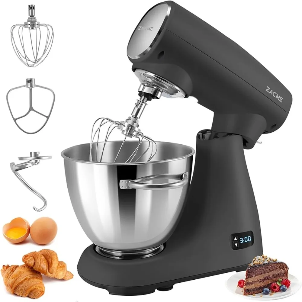 Stand Mixer - 8 Speeds Kitchen Standing Mixer with 5.5QT Stainless Steel Bowl,600W Tilt-Head Kitchen